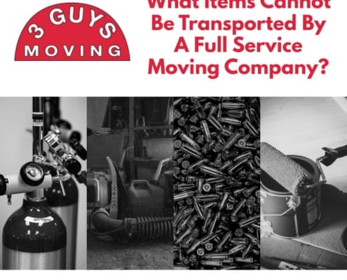 What Items Cannot Be Transported By A Full Service Moving Company? 4 Full Service Moving Company